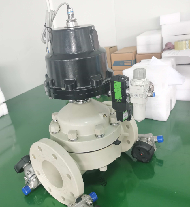 PPH氣動隔膜閥_氣動PPH隔膜閥 _歡琪塑膠  